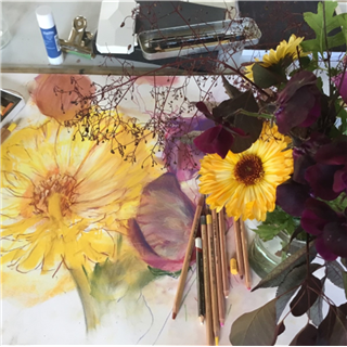 Painting Flowers in Watercolour