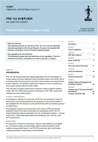 FRS 102 Overview Factsheet   Product 13500 8954 